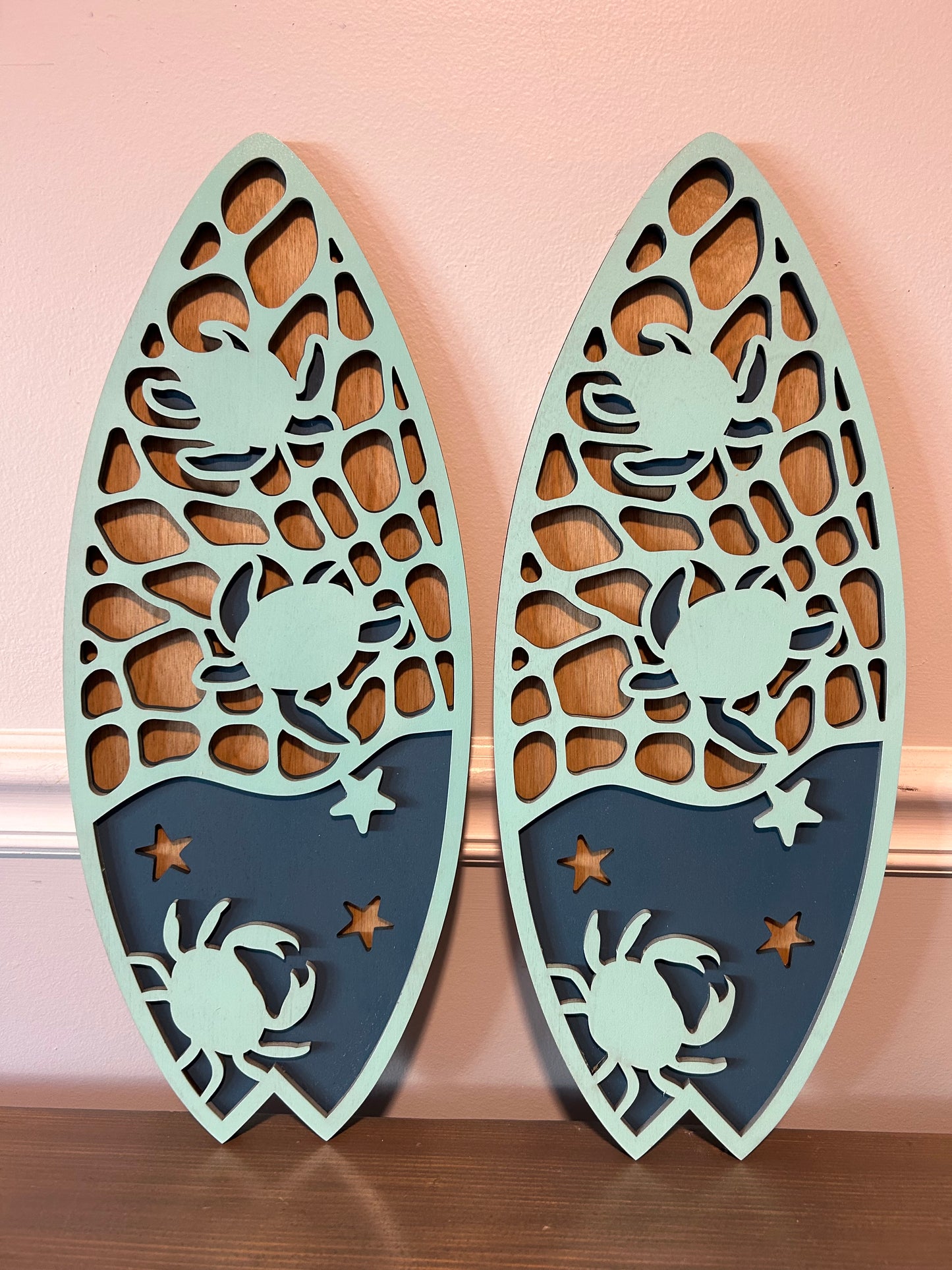 Sea turtle surfboard