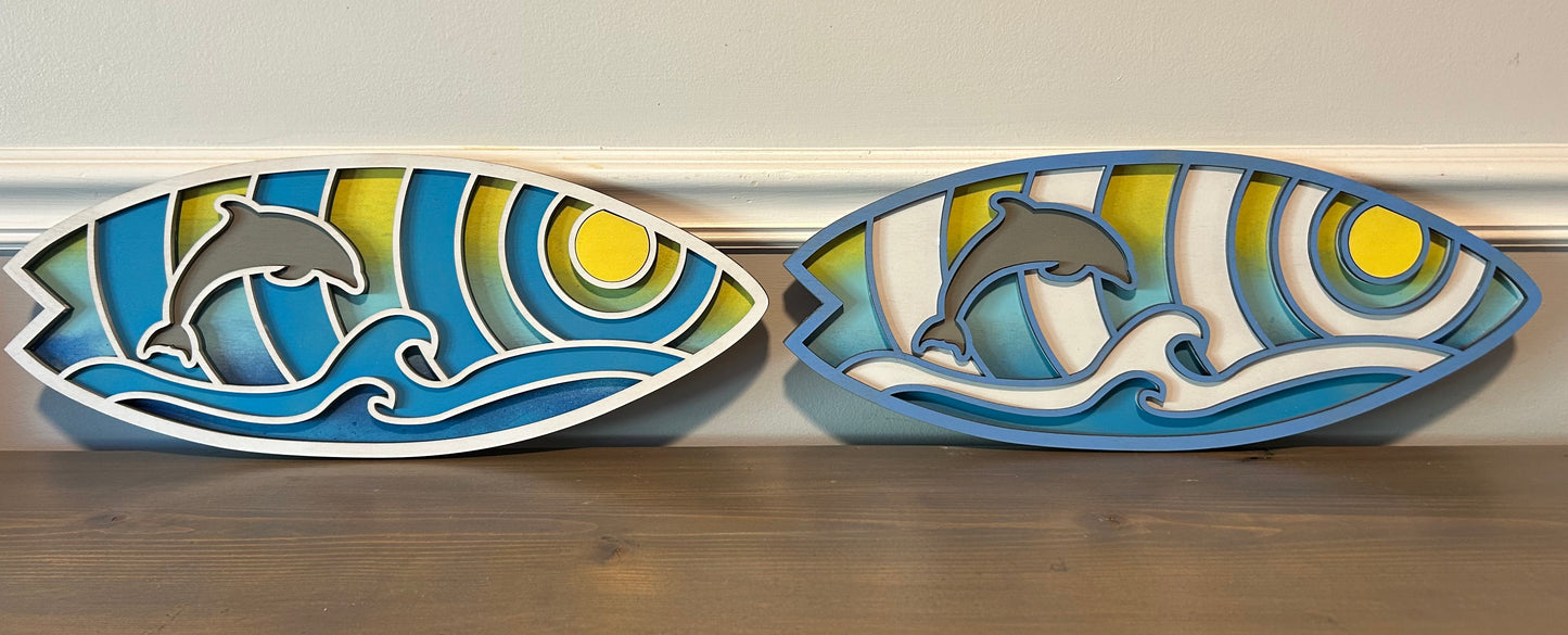 Dolphin surfboard