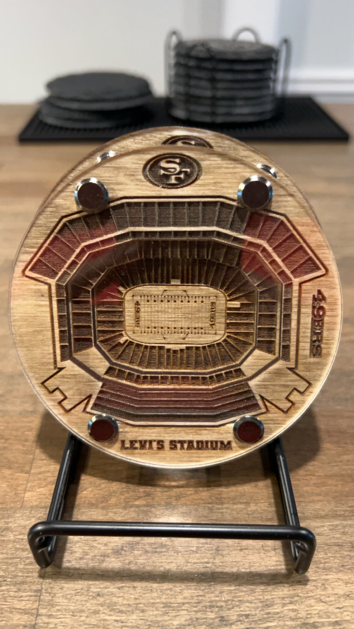 Football Team Stadium Coasters