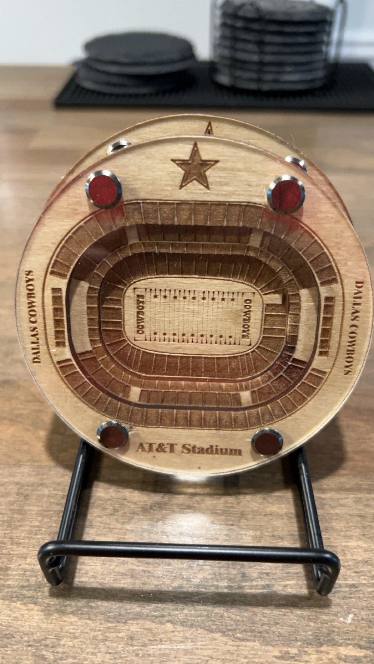 Football Team Stadium Coasters
