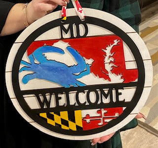 Maryland Door Hanger