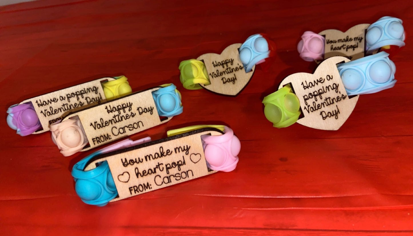Pop it bracelet can be personlized