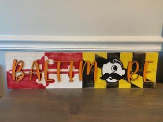 Baltimore Natty Boh with MD flag