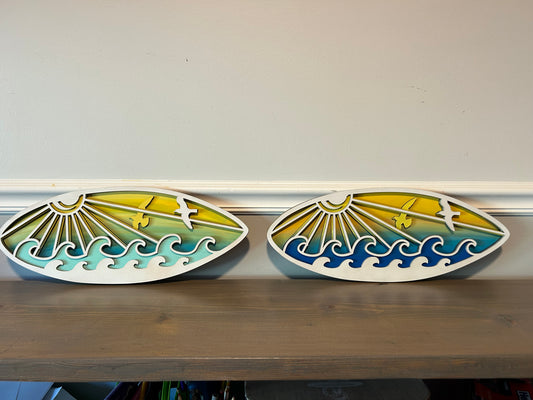 Sunset wave surgboard