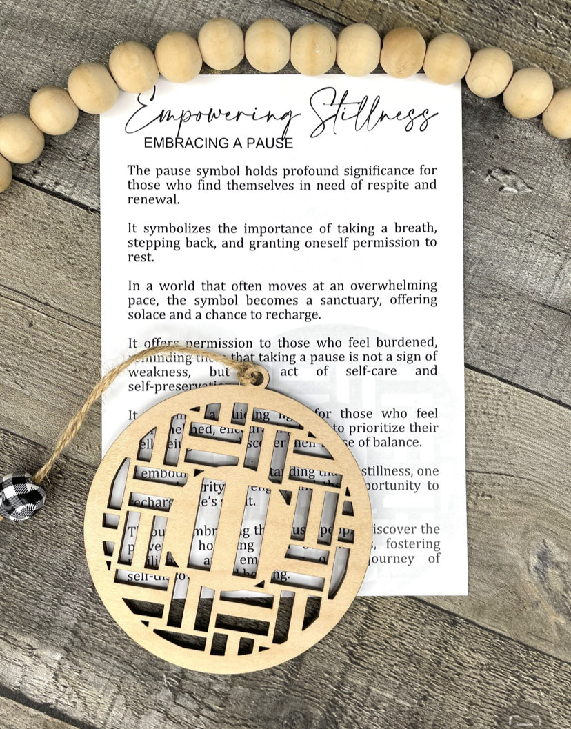 Empowering stillness story card and ornament