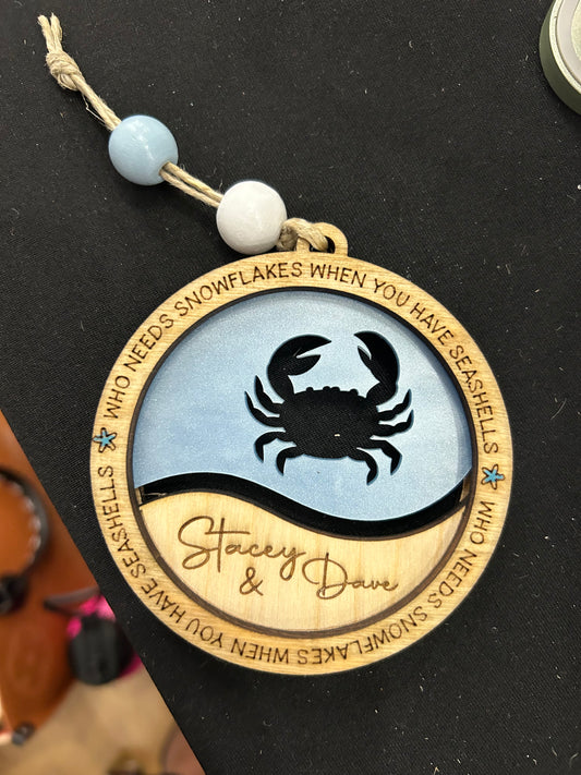 Beachy ornaments sea animals