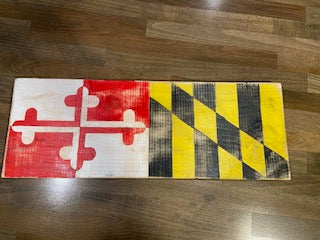 Maryland Flag hand painted