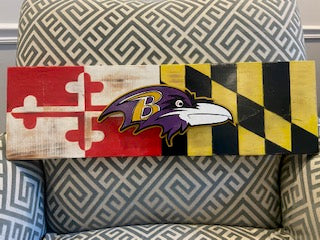 Baltimore Ravens with MD flag