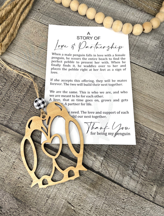 Love and Partnership Penguin Ornament