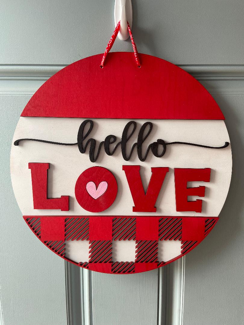 Hello Love Valentine's Day Door Hanger!
