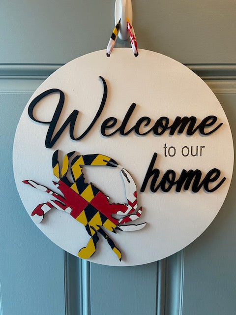 Welcome Maryland door hanger