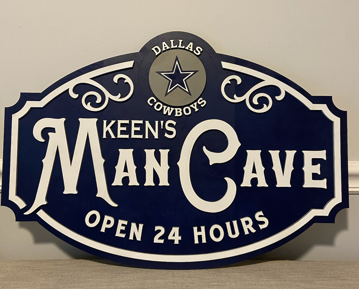 Personalized Team Man Cave Sign