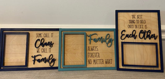 Set of 3 Family picture frames