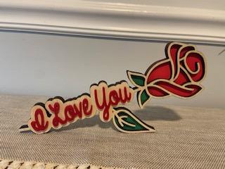 personlized free standing rose